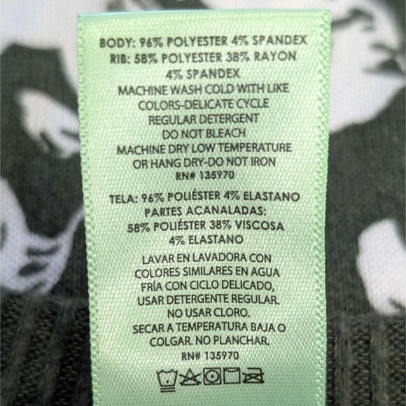 Honeydew Women’s Size SMALL Olive Green Floral Super Soft Lounge Top Comfy Boho - Picture 4 of 11